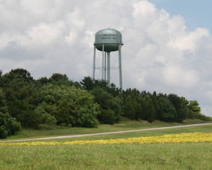 Davidson Water employee with identification badge